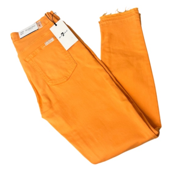 🍀Seven 7 for All Mankind Apricot Skinny Jeans 27 - Picture 2 of 6